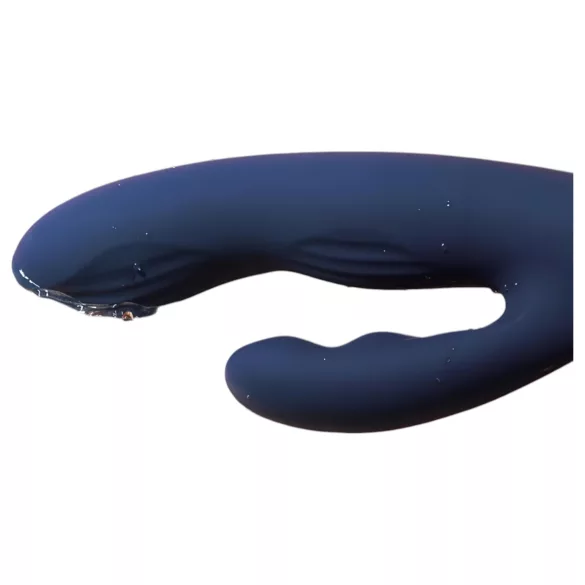Svakom Aylin - vibrator med klitorisstimulator - uppladdningsbar pulserande blå