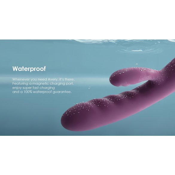 Svakom Avery - vibrator med stav och klitorisstimulator - uppladdningsbar lila