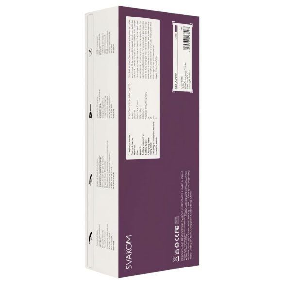 Svakom Avery - vibrator med stav och klitorisstimulator - uppladdningsbar lila