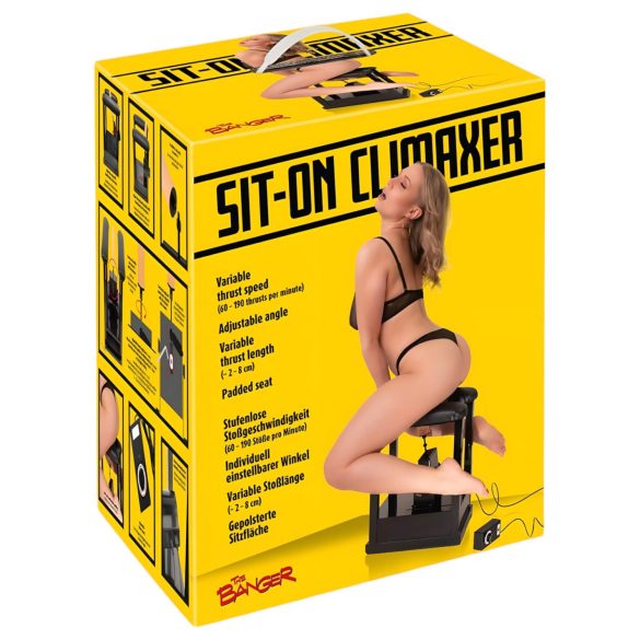 The Banger Sit-On-Climaxer - nätansluten sexmaskin (svart)