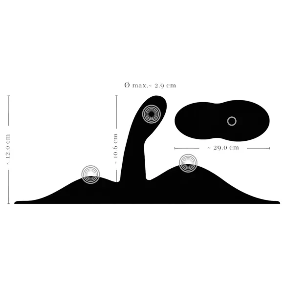 VibePad 3 - G-punkt vibratorkudde - uppladdningsbar - svart