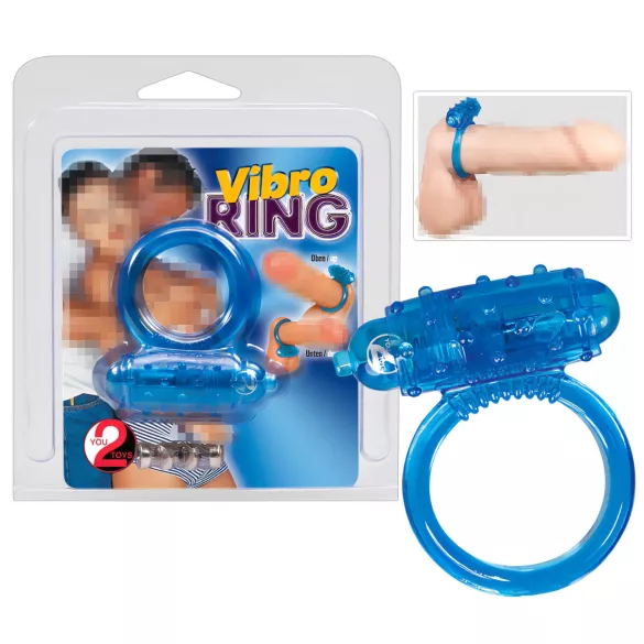 You2Toys - vibrerande penisring - silikon - blå