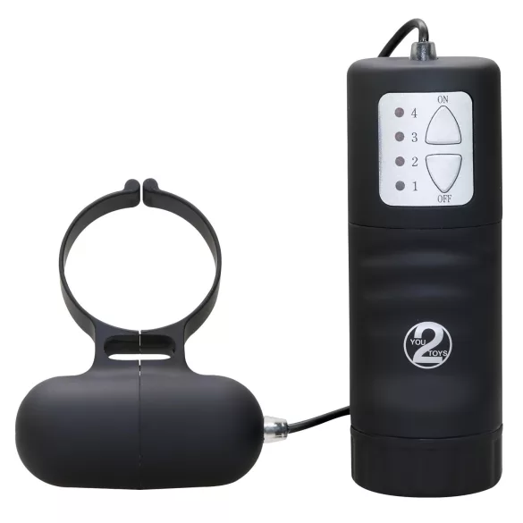 Svart vibratorring för penis