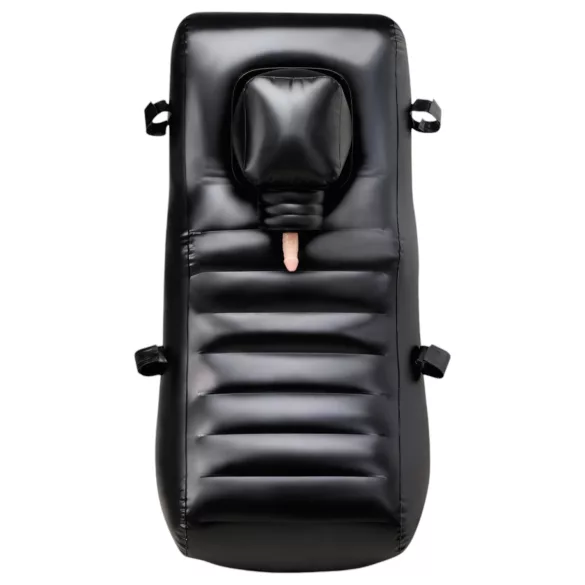 Louisiana Lounger - sexmaskin med inbyggd vibrator - svart