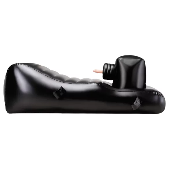 Louisiana Lounger - sexmaskin med inbyggd vibrator - svart
