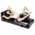 Louisiana Lounger - sexmaskin med inbyggd vibrator - svart