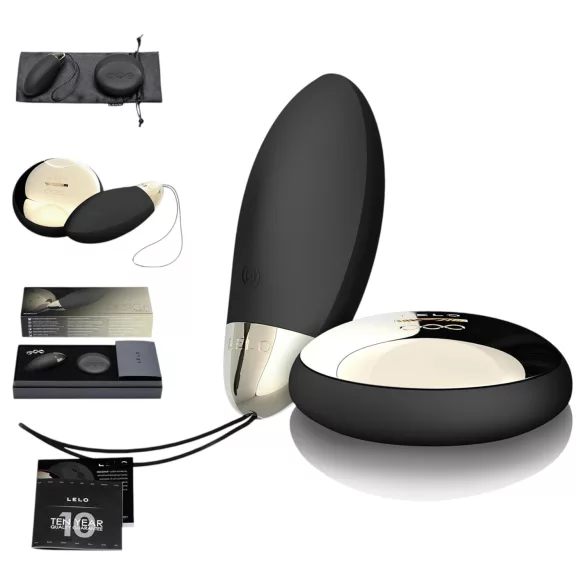 LELO Lyla 2 - bärbart äggformat vibrator med fjärrkontroll (svart)