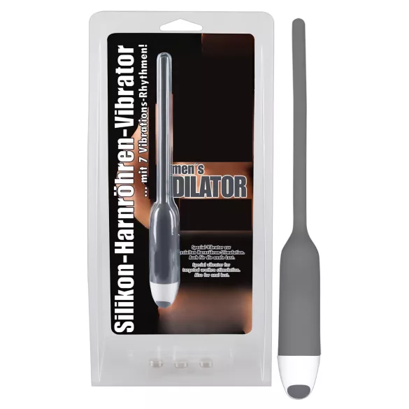You2Toys - dilator vibrator - silikon grå 6mm