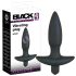 Black Velvet analplugg med vibration - liten