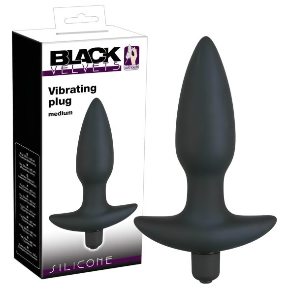 Black Velvet analplugg vibrator - medium