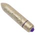 RO-80mm - liten läppstiftsvibrator (7 rytmer) - guld