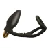 RO-ZEN - penisring och analvibrator - dubbla ringar - svart