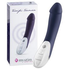 mystim - vibrator med två motorer - blå