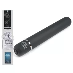 Fifty Shades of Grey - stavvibrator - vattentät - grå