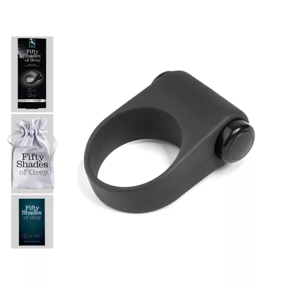 Fifty Shades of Grey Feel It - Vibrerande Penisring (Svart)