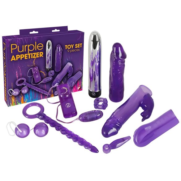 You2Toys - Purple Appetizer - vibratorpaket (9 delar)