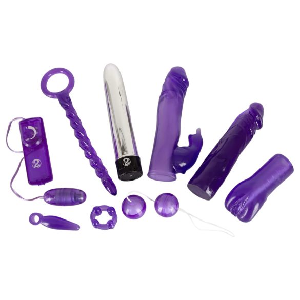 You2Toys - vibrator kit - 9 delar - lila