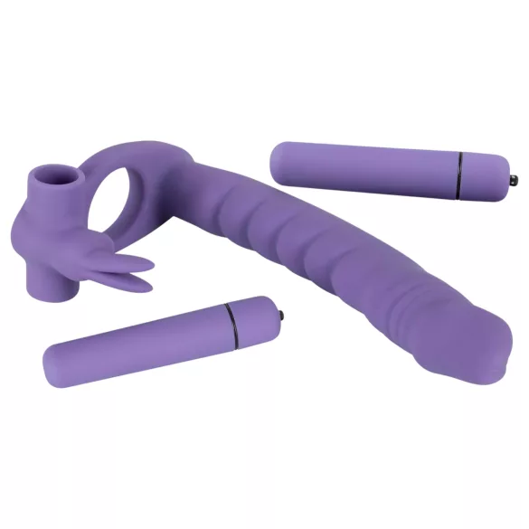 You2Toys - Vibrator för anal/sexleksak 3-i-1 - lila