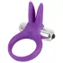 SMILE - penisring med vibrator - kanin - silikon lila