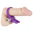 SMILE - penisring med vibrator - kanin - silikon lila