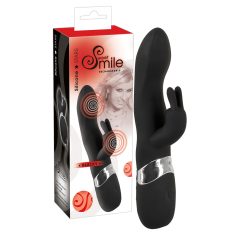 SMILE Blacky - vibrator med 2 motorer - USB-laddning - svart