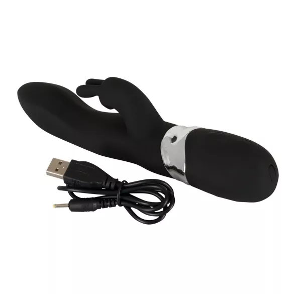 SMILE Blacky - vibrator med 2 motorer - USB-laddning - svart