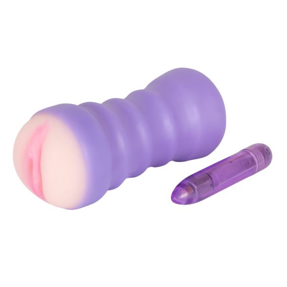 You2Toys - masturbator med vibration - vaginaformad - natur/lila