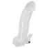 Crystal Skin - penisförlängare med vibration - transparent
