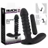 Black Velvets - vibrator med räfflor - medium - svart