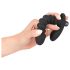 Black Velvet veckad vibrator - medium (svart)