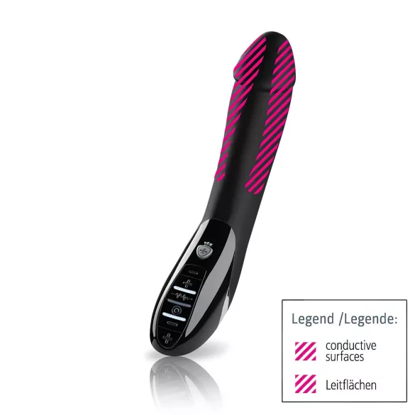 mystim - elektrosex vibrator - nervstimulering - svart