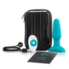   b-Vibe - roterande analvibrator med pärlor - uppladdningsbar - turkos