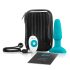 b-Vibe - roterande pärlvibrator för anal (turkos)