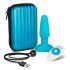 b-Vibe - roterande pärlvibrator för anal (turkos)