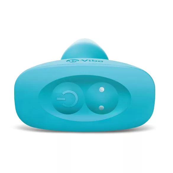 b-Vibe - roterande analvibrator med pärlor - uppladdningsbar - turkos