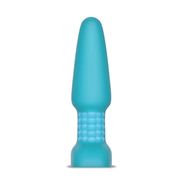 b-Vibe - roterande analvibrator med pärlor - uppladdningsbar - turkos