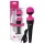 PalmPower - massagewand vibrator - uppladdningsbar - rosa/svart