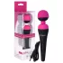 PalmPower - massagewand vibrator - uppladdningsbar - rosa/svart