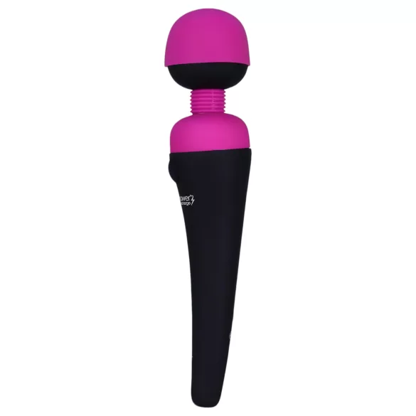 PalmPower - massagewand vibrator - uppladdningsbar - rosa/svart