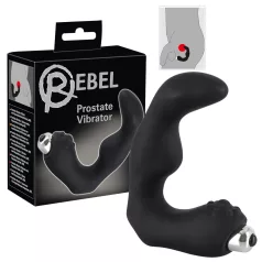Rebel - prostatavibrator böjd - svart