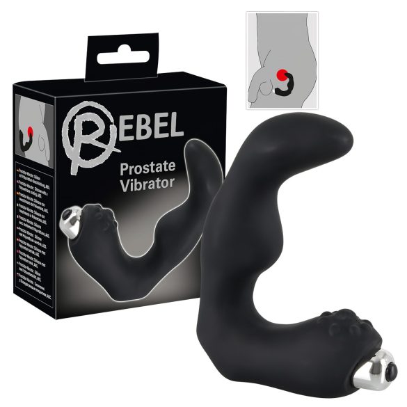 Rebel - böjd prostatastimulator (svart)