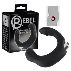 Rebel - prostatavibrator böjd - svart