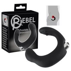 Rebel - prostatavibrator böjd - svart