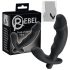 Rebel - prostata vibrator med penis - svart