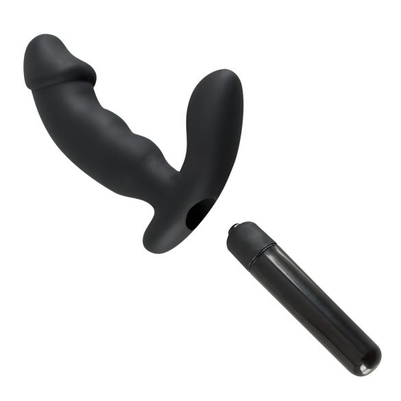 Rebel - prostata vibrator med penis - svart