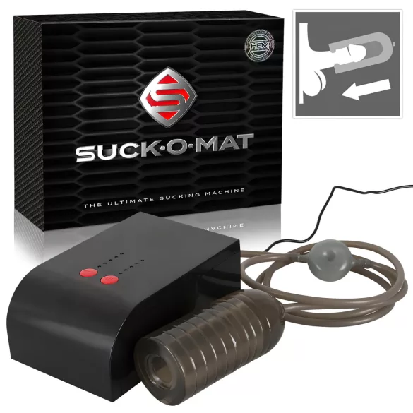 Suck-O-Mat - automatisk masturbator - kraftig sugfunktion - nätadapter