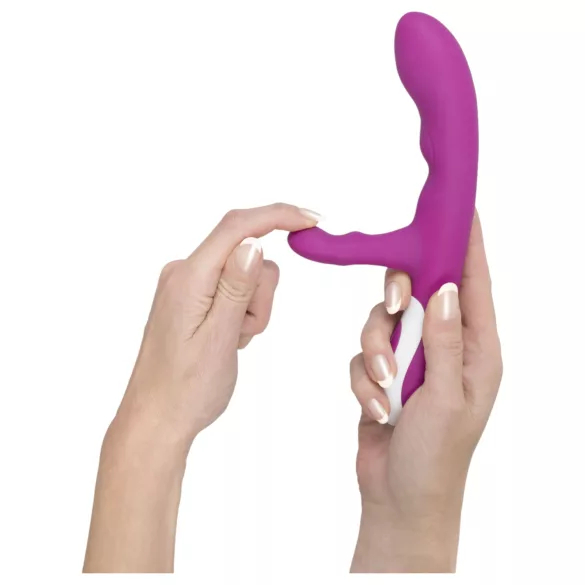 Javida - klitorisstimulator vibrator - värmande funktion - rosa