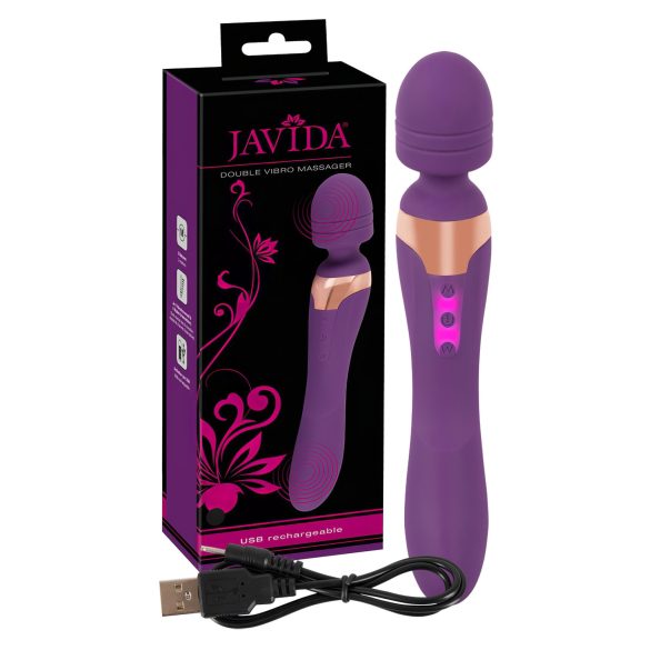 Javida Double - massager vibrator (lila)