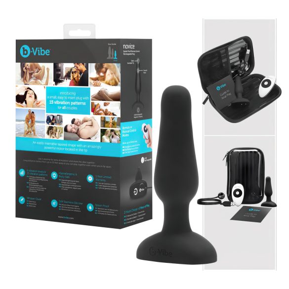 b-Vibe Novice - nybörjar analvibrator (svart)