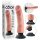 King Cock 9 Sugkoppsvibrator (23 cm) - Naturlig